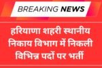 Haryana ULB Recruitment 2025