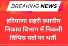 Haryana ULB Recruitment 2025