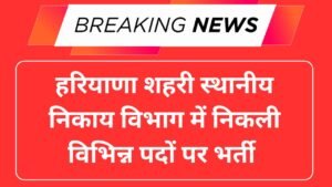 Haryana ULB Recruitment 2025